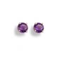 Amethyst Stud Earrings