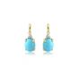 Turquoise and Diamond Earrings