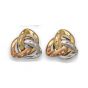 Tricolour Gold Earrings