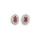 Ruby and Diamond cluster earrings.