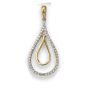 Tear Drop Shape Diamond Pendant