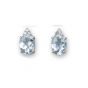 Aquamarine and Diamond Earrings