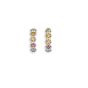 Multi gem Hoop Earrings