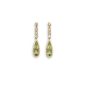 Peridot and Diamond Drop Earrings