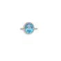 Blue Topaz Cluster Ring