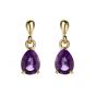 Amethyst Drop Earrings - 00020955 | Heming Diamond Jewellers | London