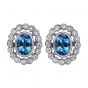 Aquamarine And Diamond Earrings - 02020842 | Heming Diamond Jewellers | London