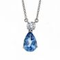 Aquamarine and Diamond Pendant - 00019226 | Heming Diamond Jewellers | London