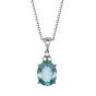 Aquamarine and Diamond Pendant - 00020028 | Heming Diamond Jewellers | London