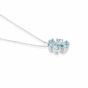 Aquamarine Flower Pendant - 00025043 | Heming Diamond Jewellers | London