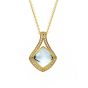 Blue Topaz and Diamond Drop Necklace - 00020859 | Heming Diamond Jewellers | London