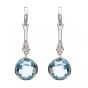 Blue Topaz and Diamond Earrings - 00020862 | Heming Diamond Jewellers | London