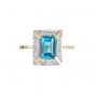 Blue Topaz and Diamond Ring - 00022712 | Heming Diamond Jewellers | London