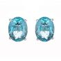 Blue Topaz Earrings - 00021581 | Heming Diamond Jewellers | London