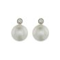 Cultured Pearl and Dia Stud Earrings - 00019972 | Heming Diamond Jewellers | London