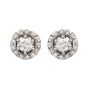 Diamond Cluster Earrings - 00020863 | Heming Diamond Jewellers | London