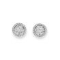 Diamond Cluster Earrings - 00021975 | Heming Diamond Jewellers | London