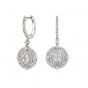 Diamond cluster earrings - 00023020 | Heming Diamond Jewellers | London