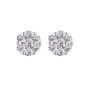 Diamond Cluster Earrings - 00024190 | Heming Diamond Jewellers | London