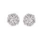 Diamond Cluster Earrings - 00024192 | Heming Diamond Jewellers | London