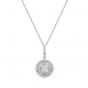 Diamond cluster pendant - 00023019 | Heming Diamond Jewellers | London