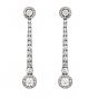 Diamond Drop Earrings - 00020850 | Heming Diamond Jewellers | London