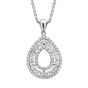 Diamond Drop Pendant - 00019759 | Heming Diamond Jewellers | London