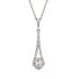 Diamond Drop Pendant - 00020864 | Heming Diamond Jewellers | London