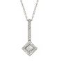 Diamond Drop Pendant - 00020871 | Heming Diamond Jewellers | London