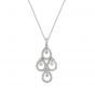 Diamond Drop Pendant - 00022819 | Heming Diamond Jewellers | London