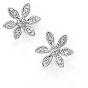 Diamond Flower Earrings - 00020752 | Heming Diamond Jewellers | London