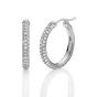 Diamond Hoop Earrings - 00019685 | Heming Diamond Jewellers | London