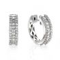 Diamond Hoop Earrings - 00020505 | Heming Diamond Jewellers | London