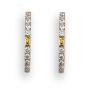 Diamond Hoop Earrings - 00024607 | Heming Diamond Jewellers | London