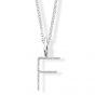 Diamond Initial 'F' Charm / Pendant (9ct) - 00019099 | Heming Diamond Jewellers | London