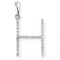 Diamond Initial 'H' Pendant - 00018889 | Heming Diamond Jewellers | London