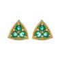 Emerald Cluster Earrings - 00019995 | Heming Diamond Jewellers | London