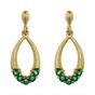 Emerald Drop Earrings - 00019974 | Heming Diamond Jewellers | London