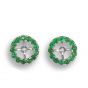 Emerald halo jackets. - 02023727 | Heming Diamond Jewellers | London