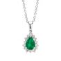 Emerald Pendant - 00020331 | Heming Diamond Jewellers | London