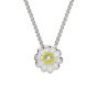 Enamel & Diamond Daisy Pendant - 00021297 | Heming Diamond Jewellers | London