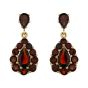 Garnet Drop Cluster Earrings - 00020002 | Heming Diamond Jewellers | London