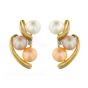 Multi Colour Pearl and Diamond Earrings - 00019999 | Heming Diamond Jewellers | London