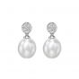 Pearl and Diamond Earrings - 00022218 | Heming Diamond Jewellers | London