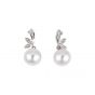 Pearl and Diamond Earrings - 00022542 | Heming Diamond Jewellers | London