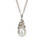 Pearl and Diamond Pendant - 00020978 | Heming Diamond Jewellers | London