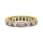 Pink Sapphire and Daimond Full Eternity Ring - 00018724 | Heming Diamond Jewellers | London