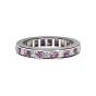 Pink Sapphire and Diamond Full Eternity Ring - 00018722 | Heming Diamond Jewellers | London