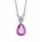 Pink Sapphire and Diamond Pendant - 00019223 | Heming Diamond Jewellers | London