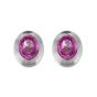Pink Sapphire Oval Stud Earrings - 00019975 | Heming Diamond Jewellers | London